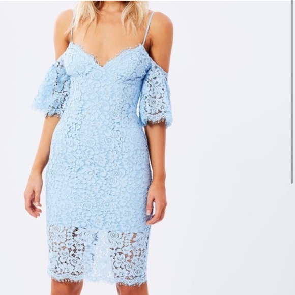 bardot light blue lace dress Banana Republic Navy Paisley Print Sleeveless A-Line Dress main image 1
